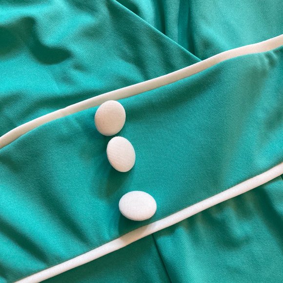 Pinup Wiggle 1940's Deco Dress sz Med - Picture 3 of 3